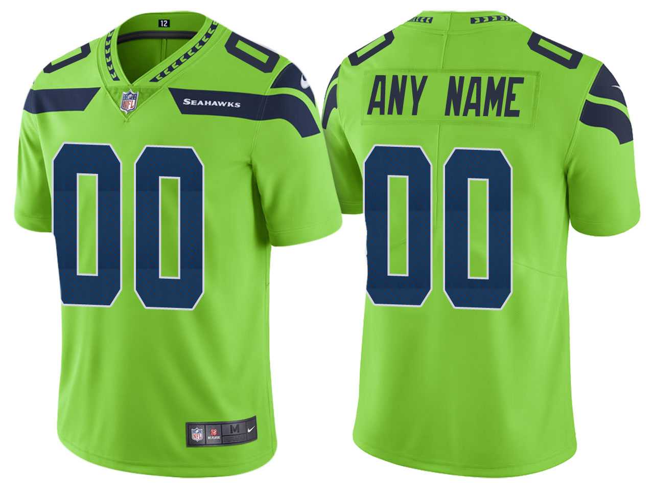 Customized Men & Women & Youth Nike Seahawks Green Vapor Untouchable Player Limited Jersey